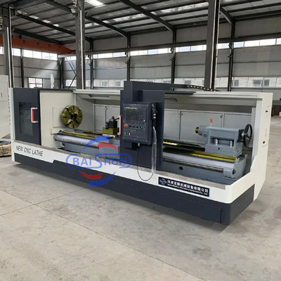 भारी शुल्क सीएनसी लेथ मशीन Fanuc नियंत्रक फ्लैट बिस्तर