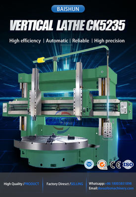 भारी शुल्क सीएनसी वर्टिकल लेथ मशीन बड़े व्यास टर्निंग और पवन ऊर्जा भागों के लिए ट्विन स्पिंडल के साथ