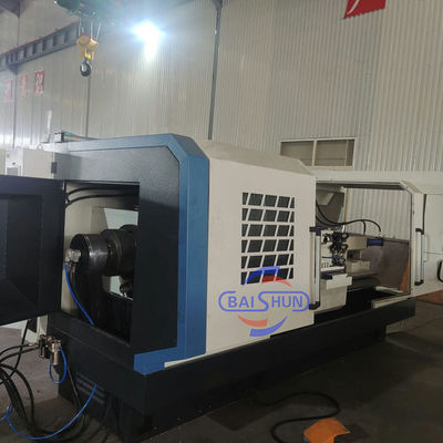 QK1325 सीएनसी डबल चक पाइप थ्रेडिंग खराद 250 मिमी अधिकतम व्यास