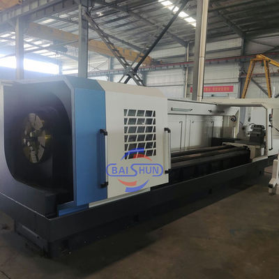 QK1327X1500 सीएनसी पाइप थ्रेडिंग खराद 280mm स्पिंडल बोर
