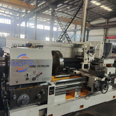 QK1327X1500 इलेक्ट्रिक चक पाइप थ्रेडिंग मशीन 800mm स्विंग