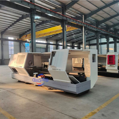 क्षैतिज सीएनसी टर्निंग लेथ मशीन 500 मिमी स्विंग 1500 मिमी वर्कपीस